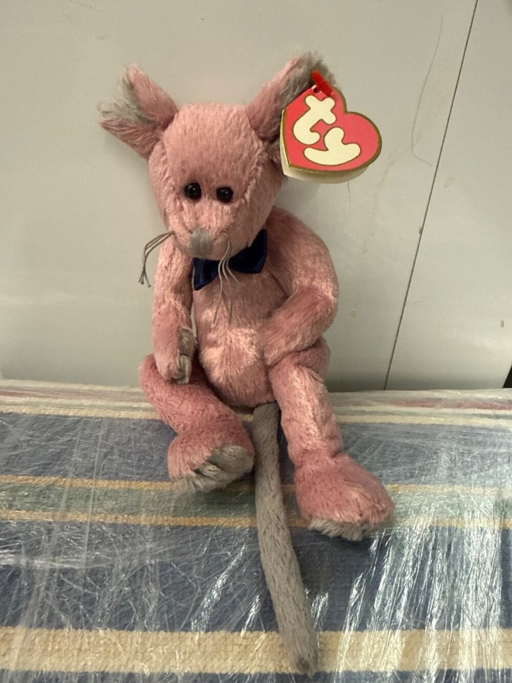 Ty Cromwell the pink Mouse Ty Attic Treasures Collection released in 1993